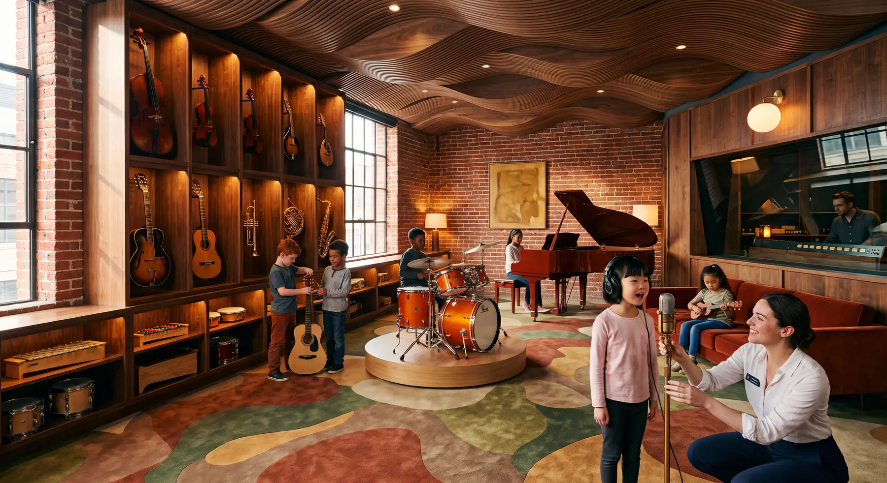 Rendering of the music room
